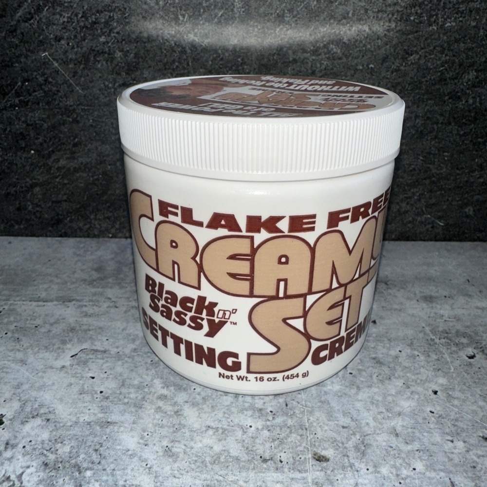Black n' Sassy Creamy Set Setting Creme Without Itching And Flaking 16oz